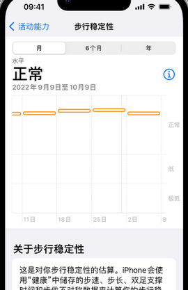 义马iPhone手机维修如何在iPhone开启'步行稳定性通知'