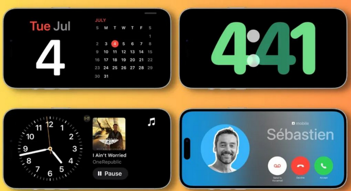 义马苹果手机维修分享iOS17横屏充电待机显示有什么好处 