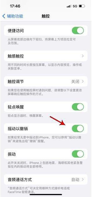 义马苹果手机维修分享iPhone手机如何设置摇一摇删除文字 