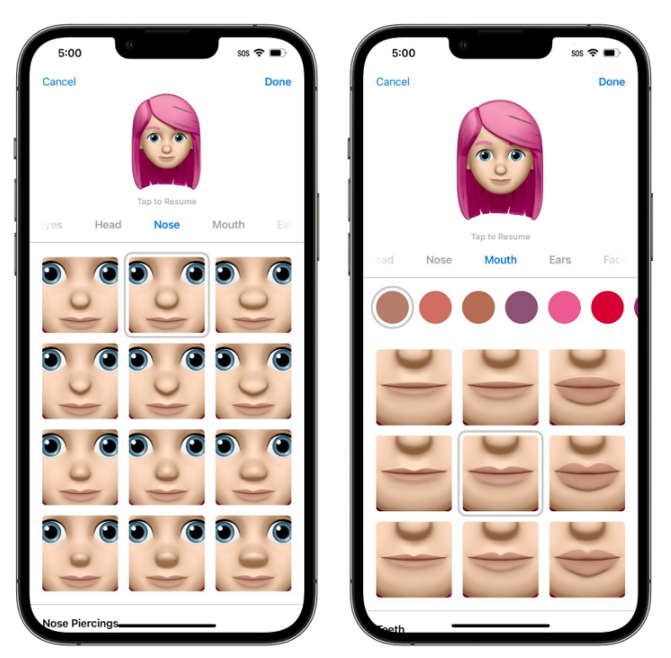 义马苹果手机维修分享​iOS 16中的拟我表情有了哪些变化和升级 
